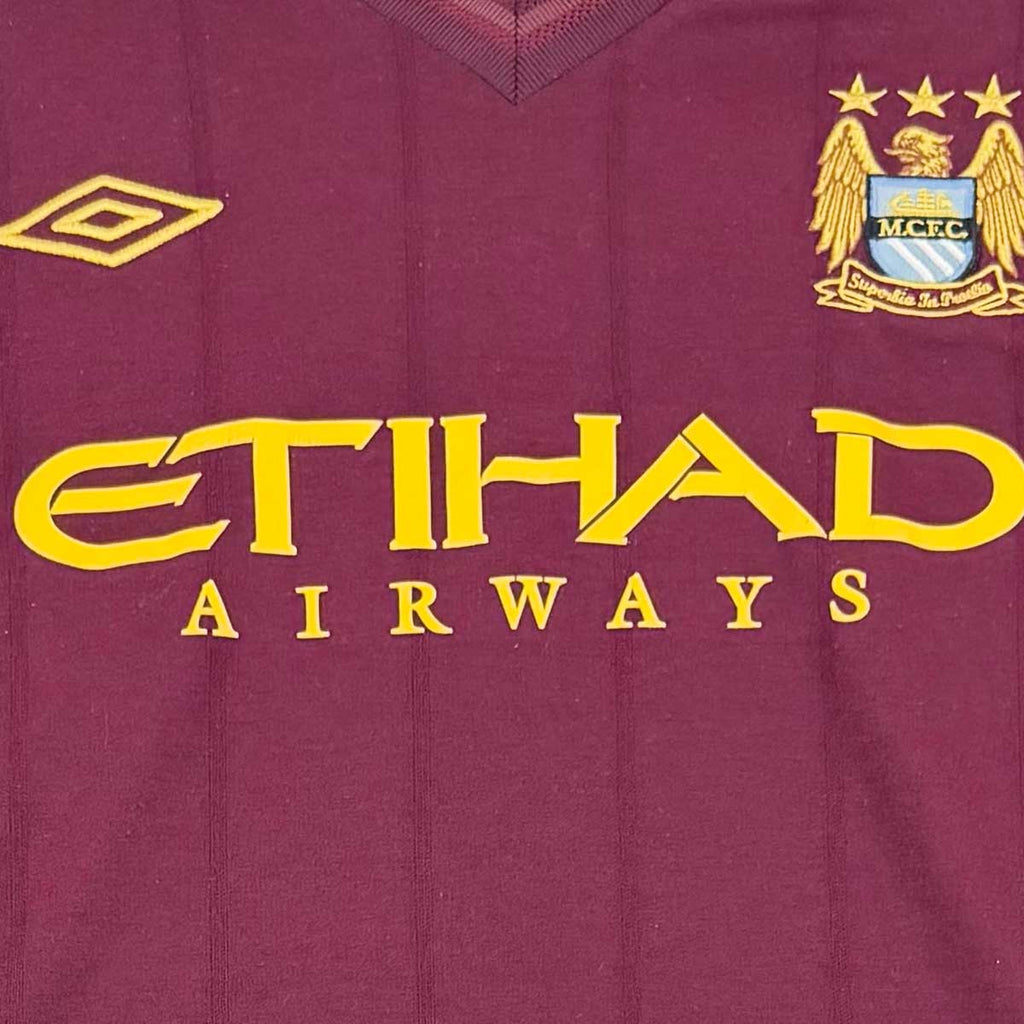MANCHESTER CITY 2012/13 AWAY SHIRT - #4 KOMPANY (SIZE M)