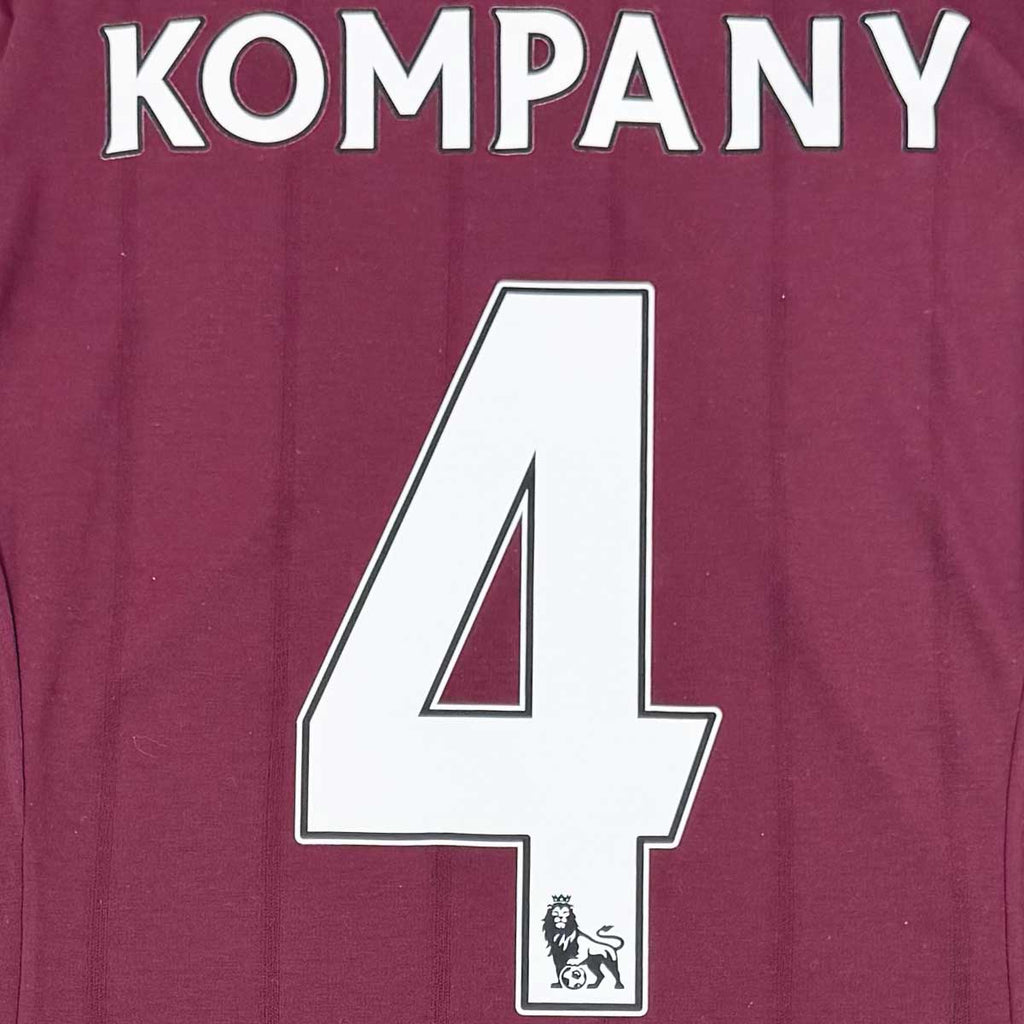 MANCHESTER CITY 2012/13 AWAY SHIRT - #4 KOMPANY (SIZE M)