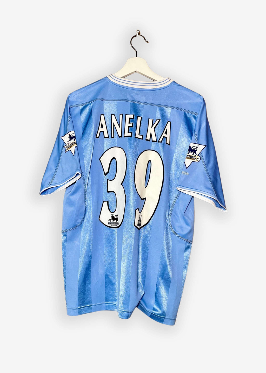 MANCHESTER CITY 2003/04 HOME SHIRT - #39 ANELKA (SIZE M)