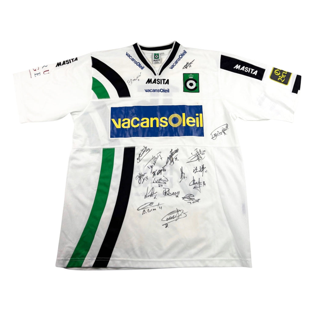 CERCLE BRUGGE 2008/10 AWAY SHIRT - MATCHWORN/ISSUED SIGNED #15