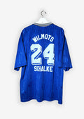 SCHALKE 04 1996/97 HOME SHIRT - #24 WILMOTS (SIZE XL)