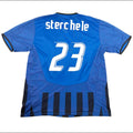 CLUB BRUGGE 2008/09 HOME SHIRT - #23 STERCHELE (SIZE S)