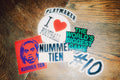 Sticker set Nummer Tien