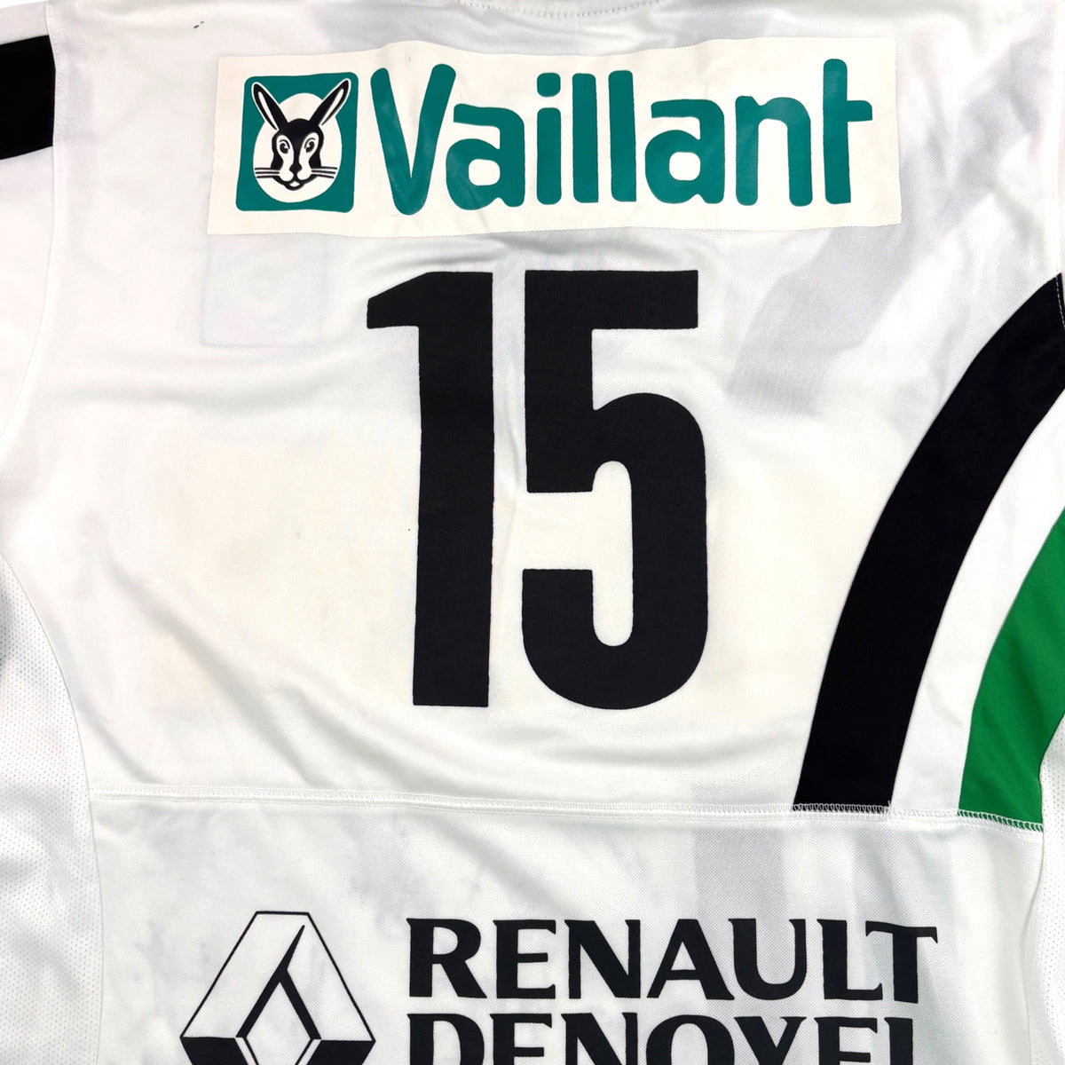 CERCLE BRUGGE 2008/10 AWAY SHIRT - MATCHWORN/ISSUED SIGNED #15 (SIZE XL)
