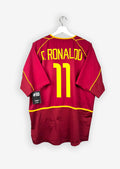 PORTUGAL 2002/03 HOME SHIRT - #11 RONALDO (SIZE L)