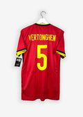 BELGIUM 2020/21 HOME SHIRT - #5 VERTONGHEN (SIZE S)