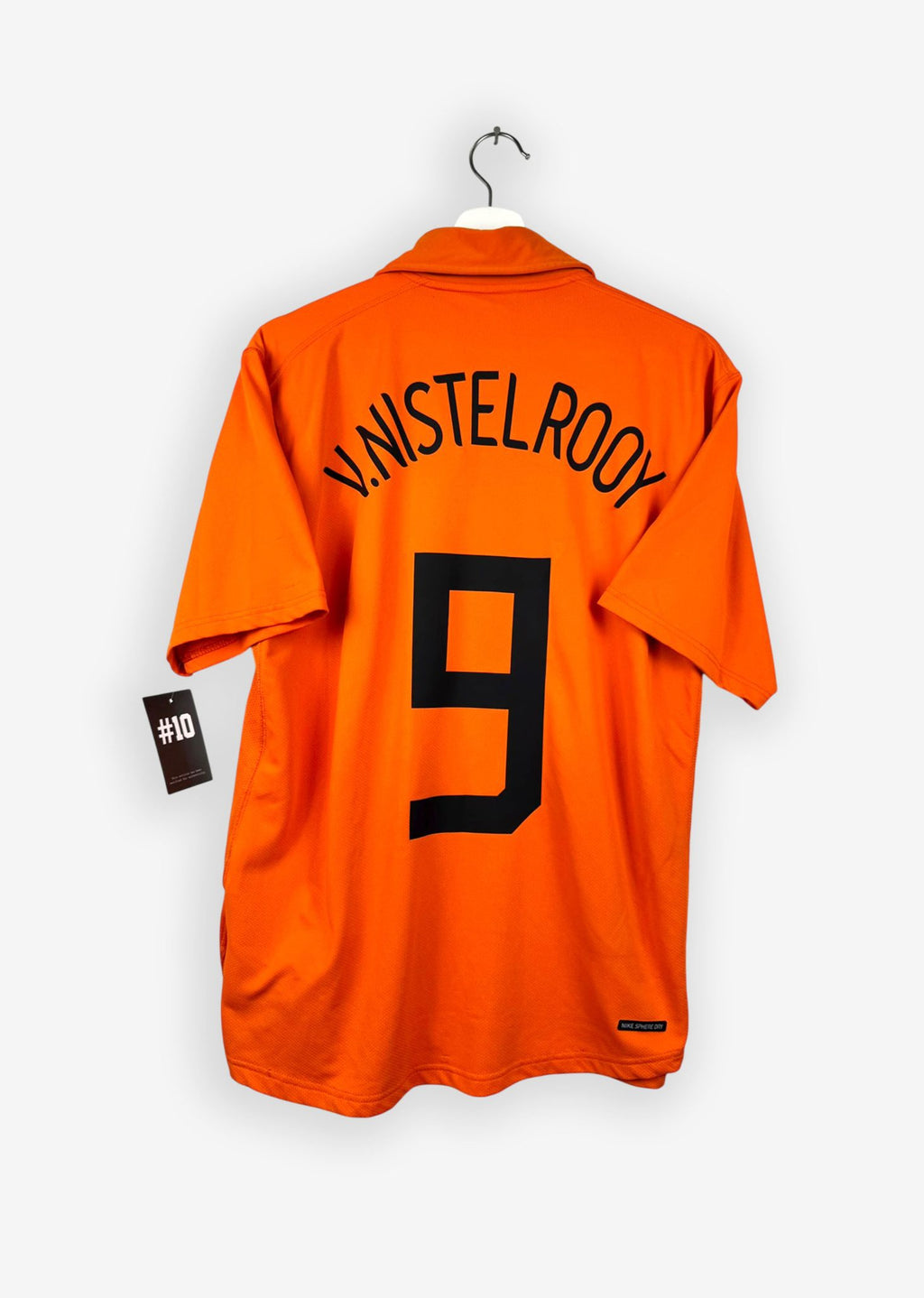 THE NETHERLANDS 2006/07 HOME SHIRT - #9 VAN NISTELROOY  (SIZE L)