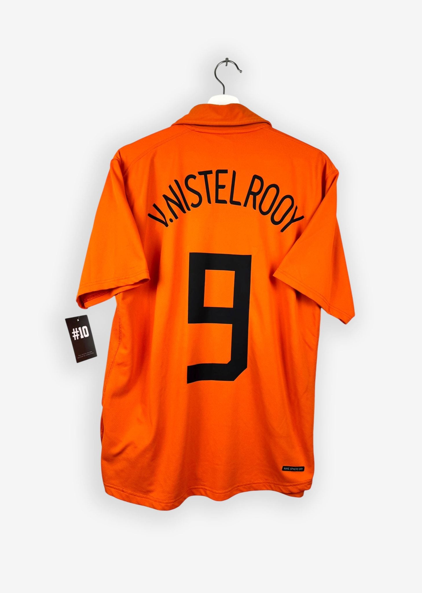 THE NETHERLANDS 2006/07 HOME SHIRT - #9 VAN NISTELROOY  (SIZE L)