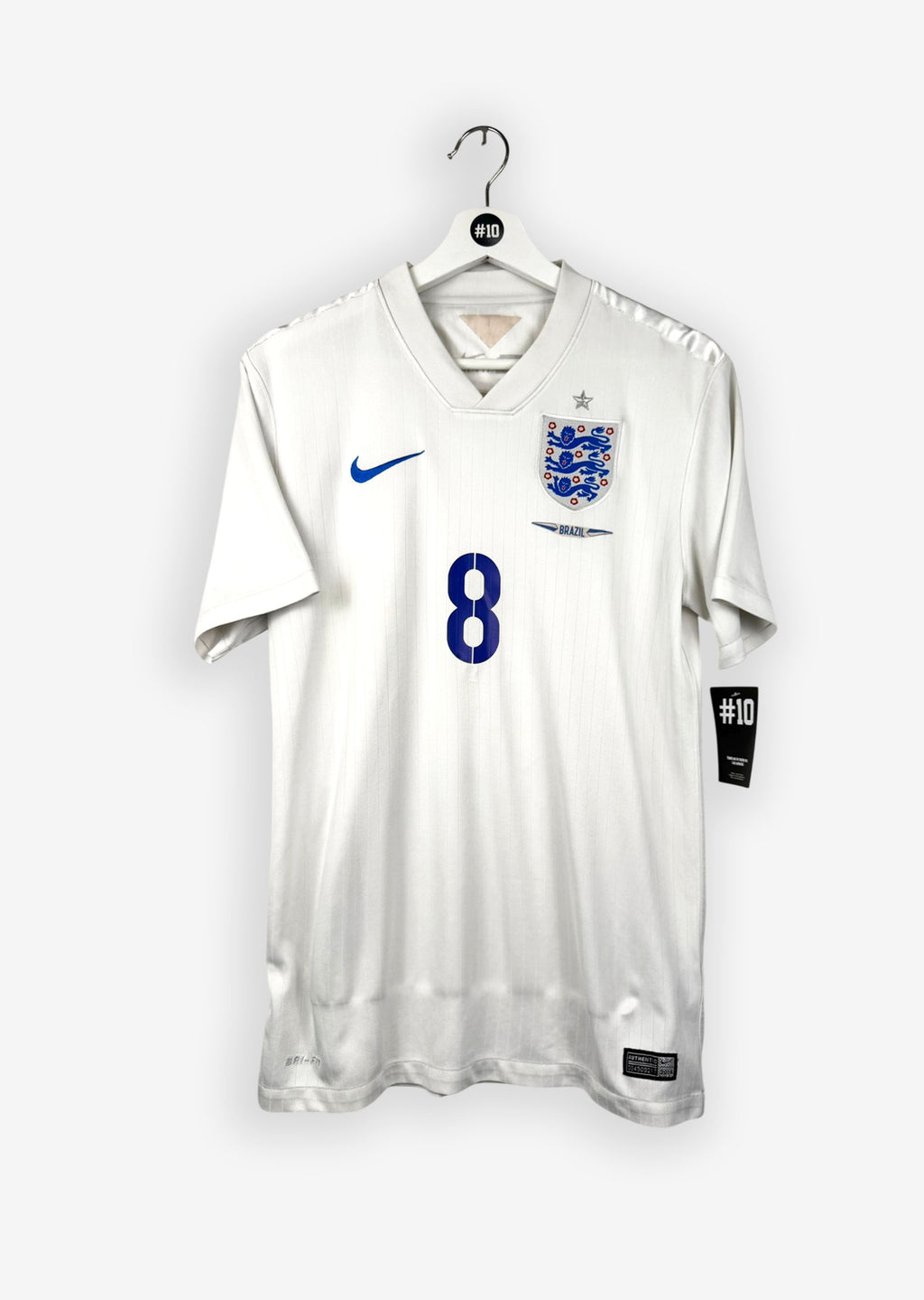 ENGLAND 2014/15 HOME SHIRT - #8 LAMPARD (SIZE S)