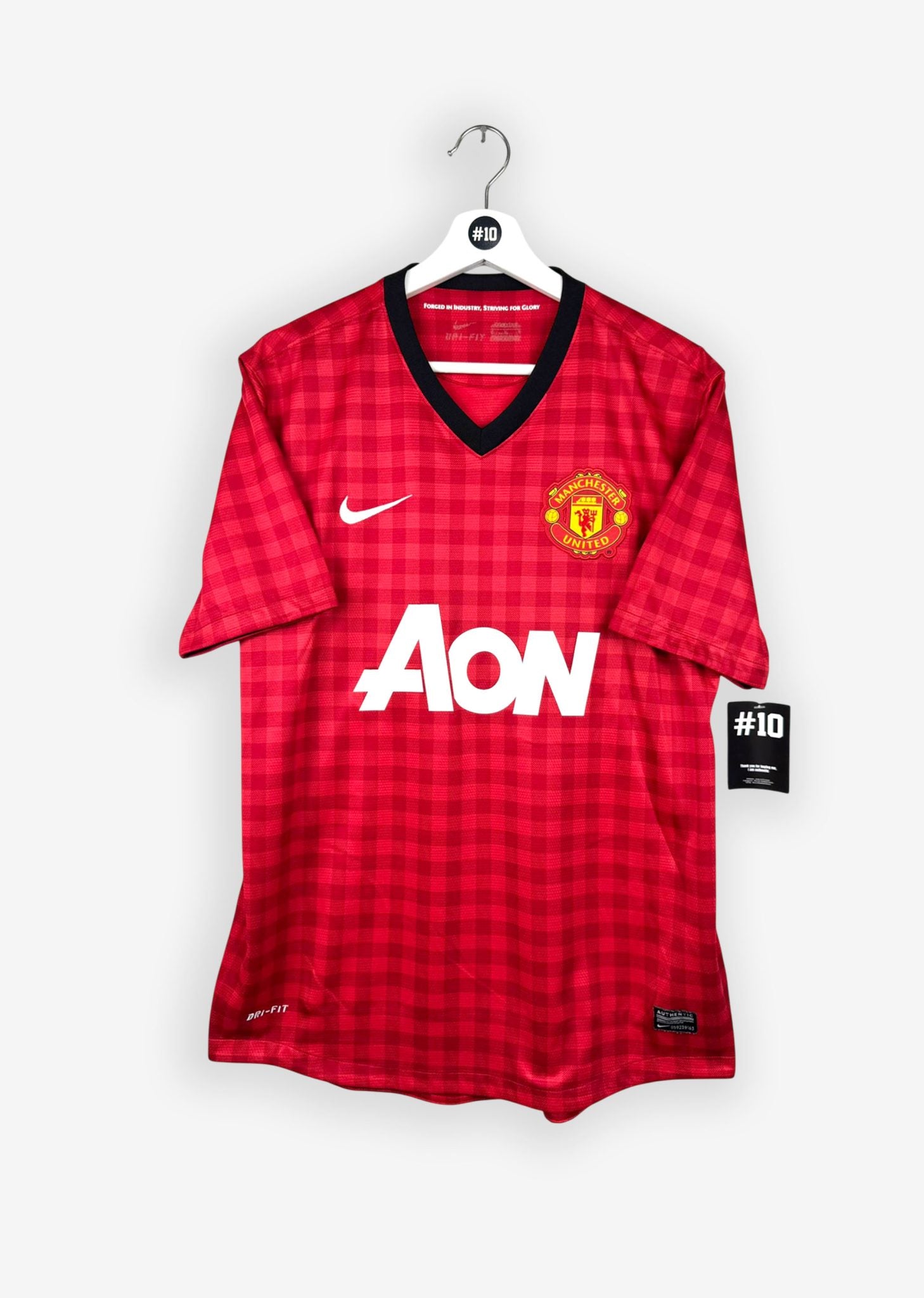 MANCHESTER UNITED 2012/13 HOME SHIRT - #20 VAN PERSIE (SIZE M)