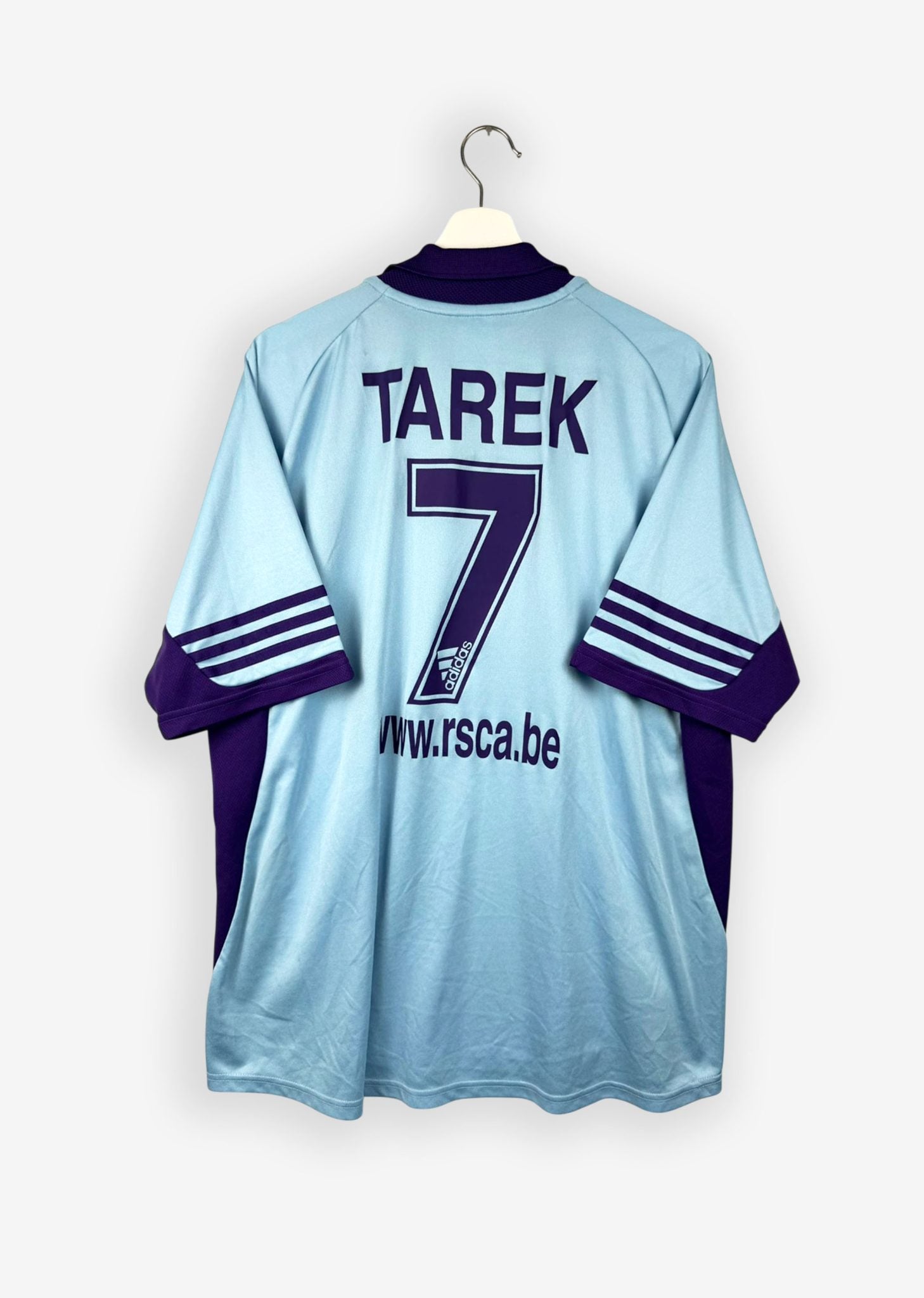 RSC ANDERLECHT 2001/02 AWAY SHIRT - #7 TAREK (SIZE XL)