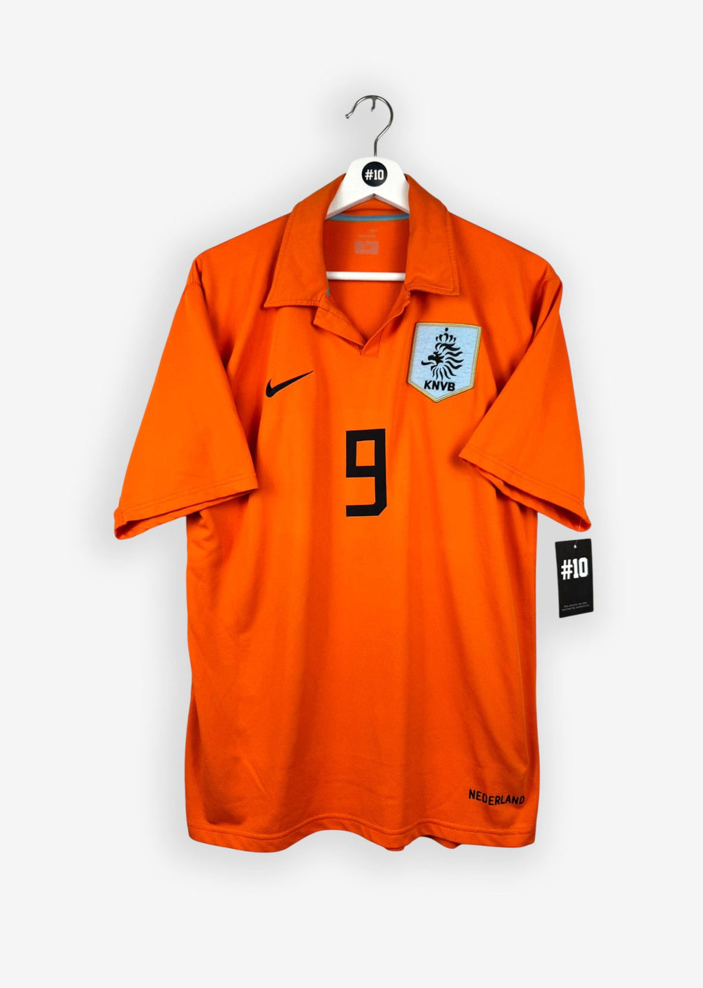 THE NETHERLANDS 2006/07 HOME SHIRT - #9 VAN NISTELROOY  (SIZE L)