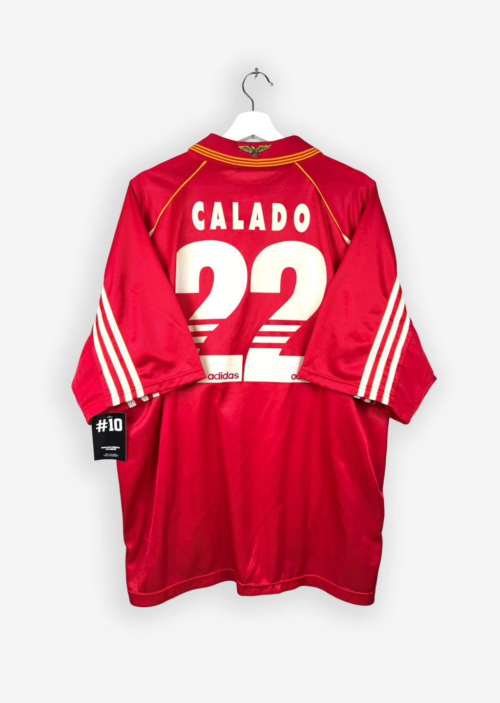 BENFICA 1998/99 HOME SHIRT - #22 CALADO (SIZE XL)