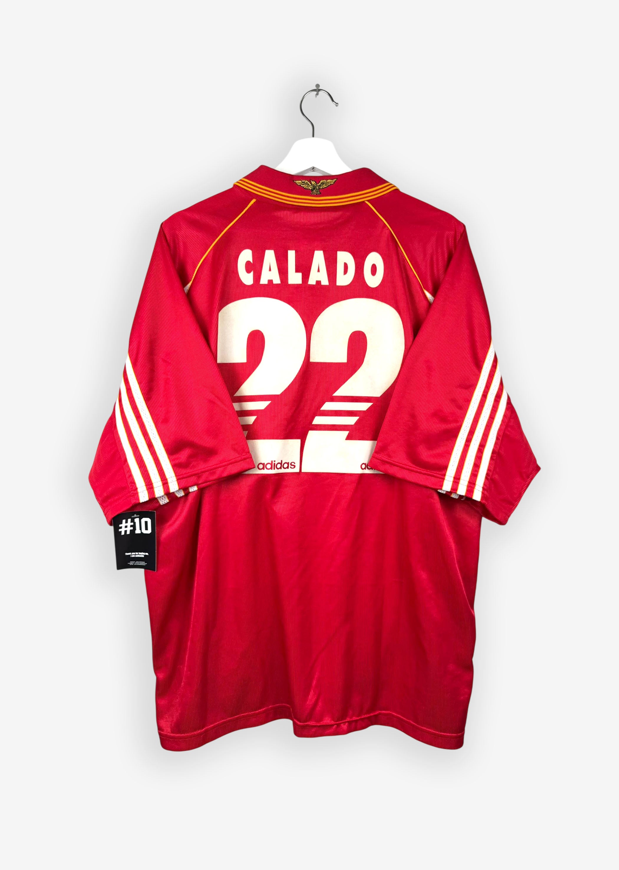 BENFICA 1998/99 HOME SHIRT - #22 CALADO (SIZE XL)