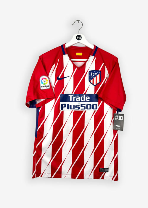 ATLETICO MADRID 2017/18 HOME SHIRT - #10 CARRASCO (SIZE M)