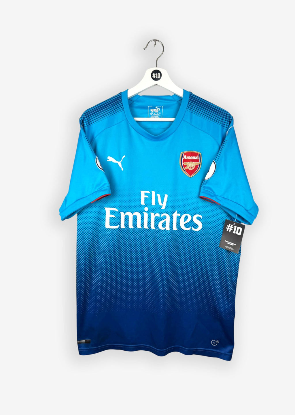 ARSENAL 2017/18 AWAY SHIRT - #14 AUBAMEYANG (SIZE L)