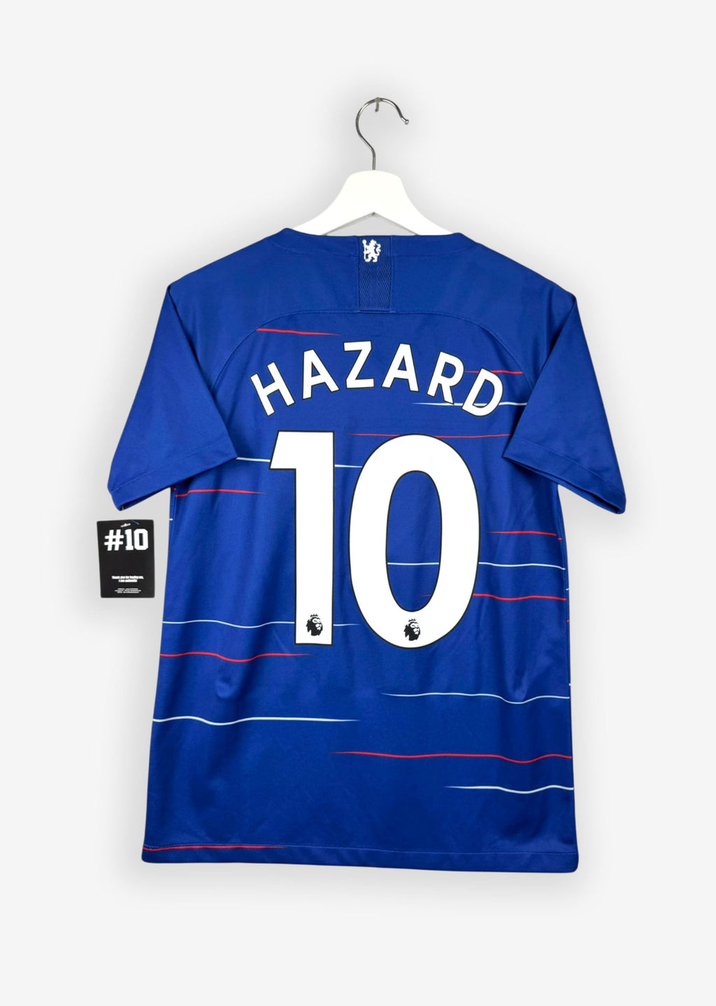 CHELSEA 2018/19 HOME SHIRT - #10 HAZARD (KIDS SIZE 158/170)