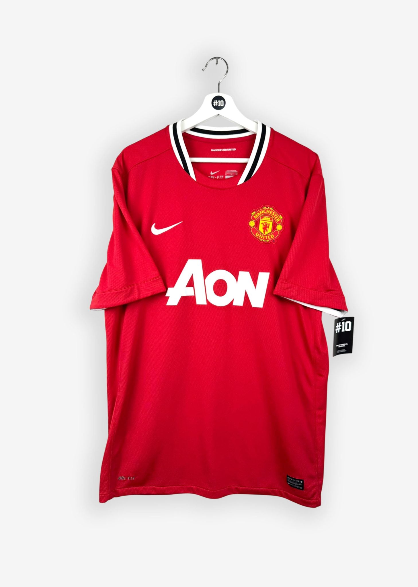 MANCHESTER UNITED 2011/12 HOME SHIRT - #3 EVRA (SIZE XL)