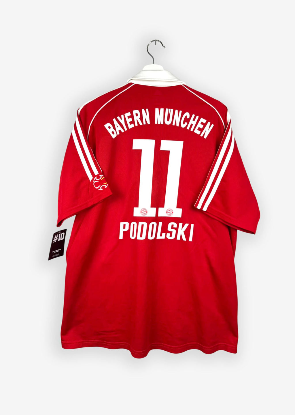 FC BAYERN MUNICH 2006/07 HOME SHIRT - #11 PODOLSKI (SIZE L)