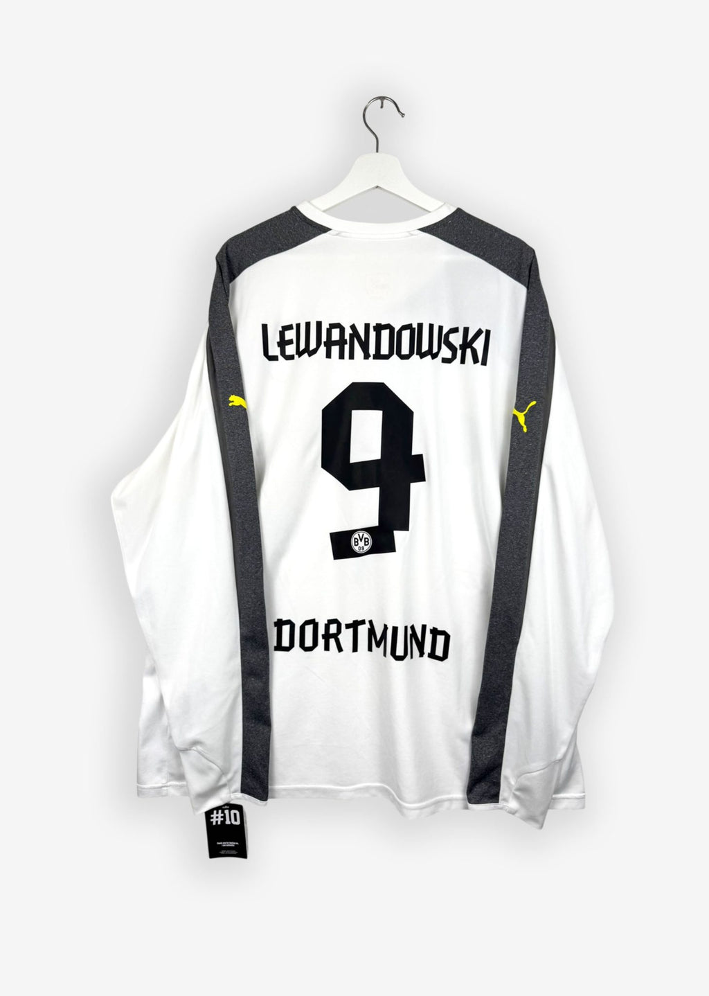 BORUSSIA DORTMUND 2013/15 THIRD SHIRT - #9 LEWANDOWSKI (SIZE 3XL)