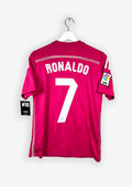 REAL MADRID CF 2014/15 AWAY SHIRT - #7 RONALDO (SIZE 164 KIDS)