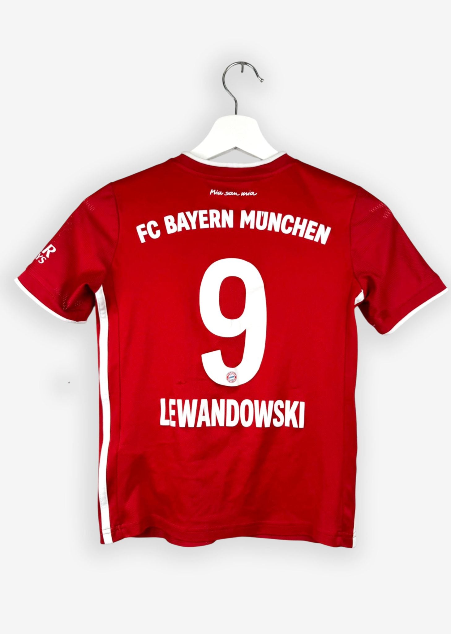 FC BAYERN MUNICH 2020/21 HOME SHIRT - #9 LEWANDOWSKI (SIZE 140 KIDS)