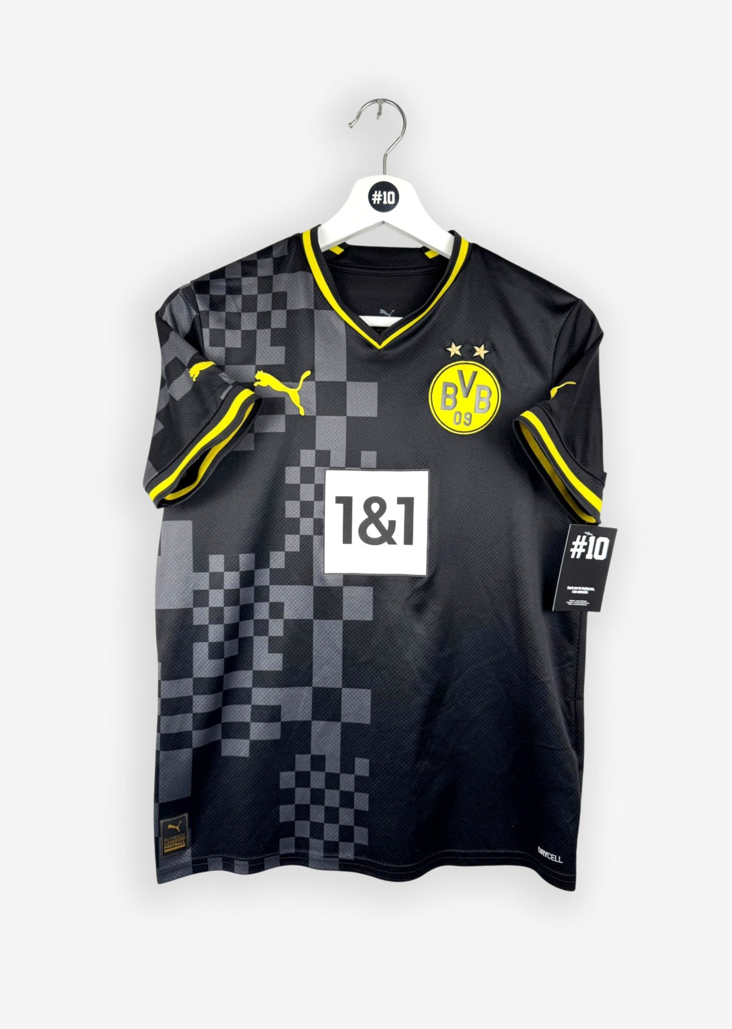 BORUSSIA DORTMUND 2022/23 AWAY SHIRT - #22 BELLINGHAM (SIZE 164 KIDS)
