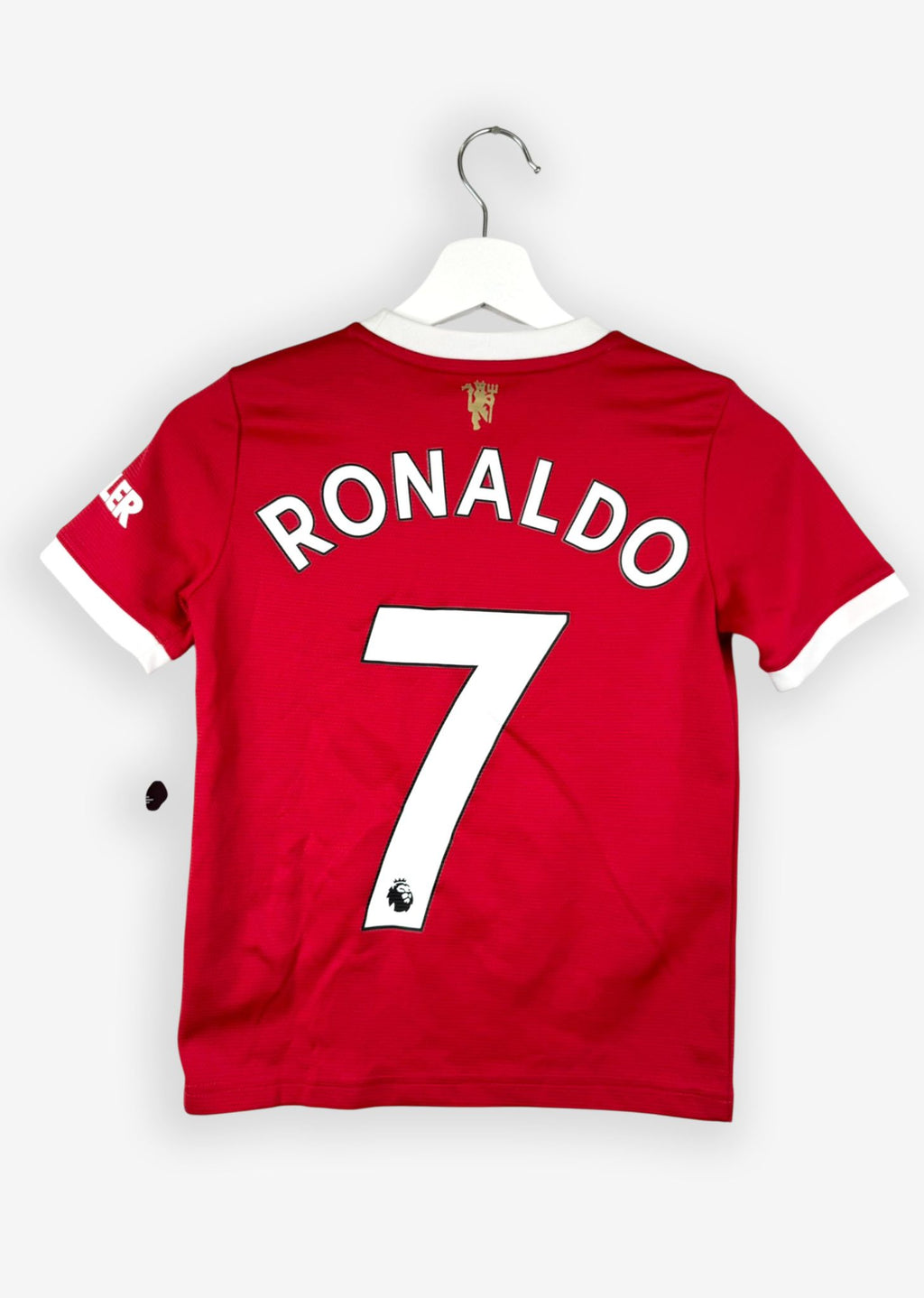 MANCHESTER UNITED 2021/22 HOME SHIRT - #7 RONALDO (SIZE 140 KIDS)