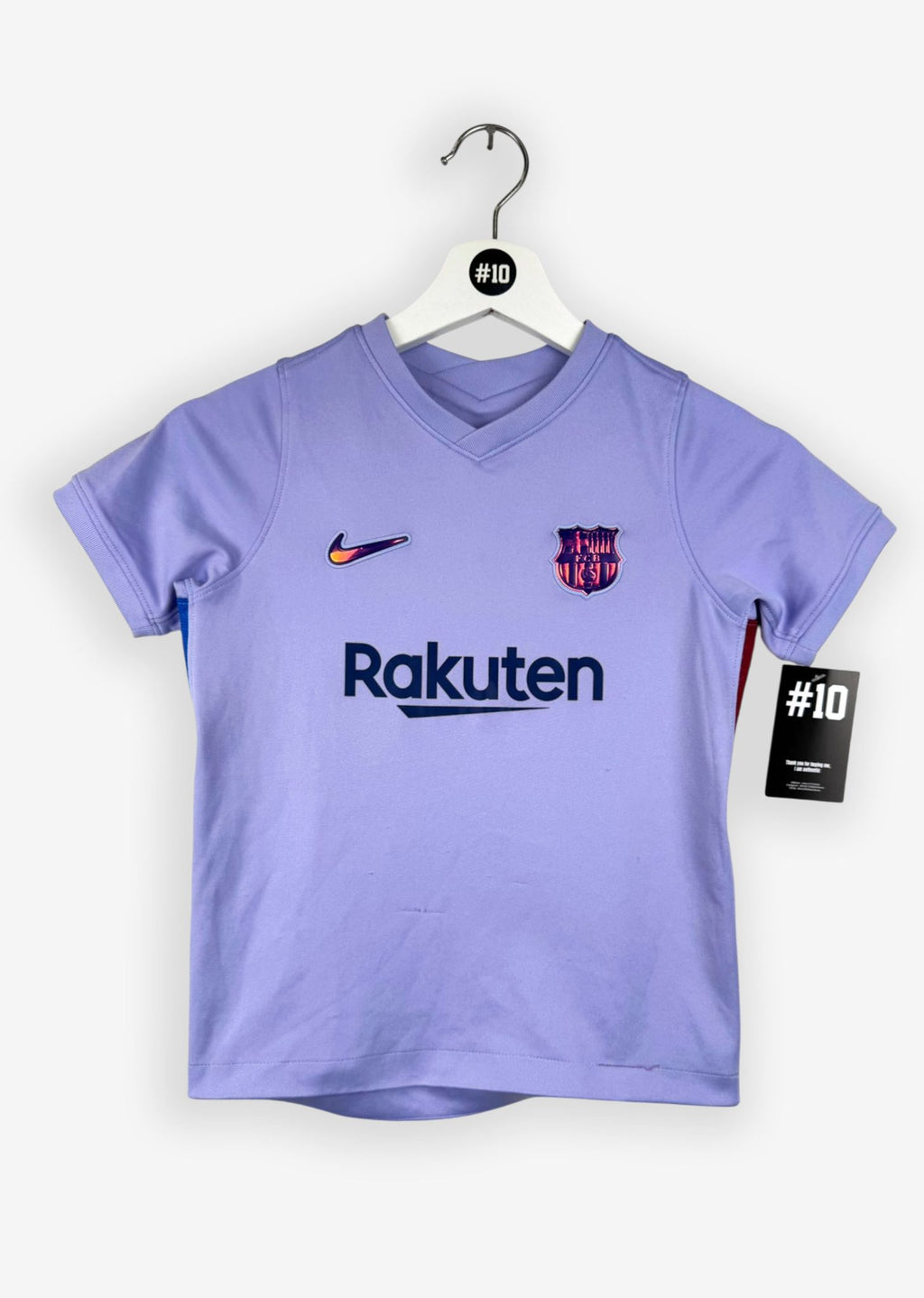FC BARCELONA 2021/22 AWAY SHIRT - #10 MESSI (SIZE 110/116 KIDS)