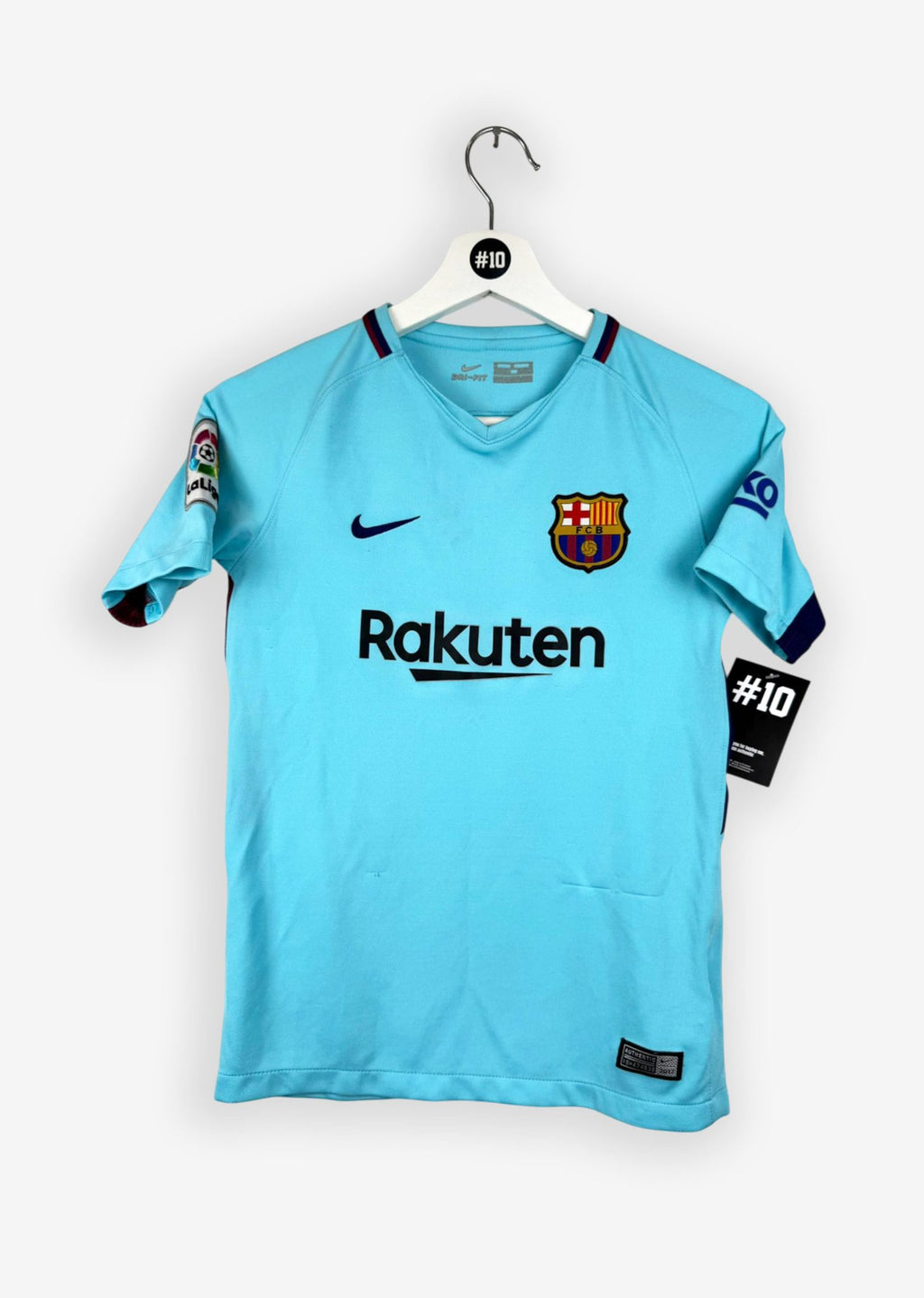 FC BARCELONA 2017/18 AWAY SHIRT - #10 MESSI (SIZE 140 KIDS)
