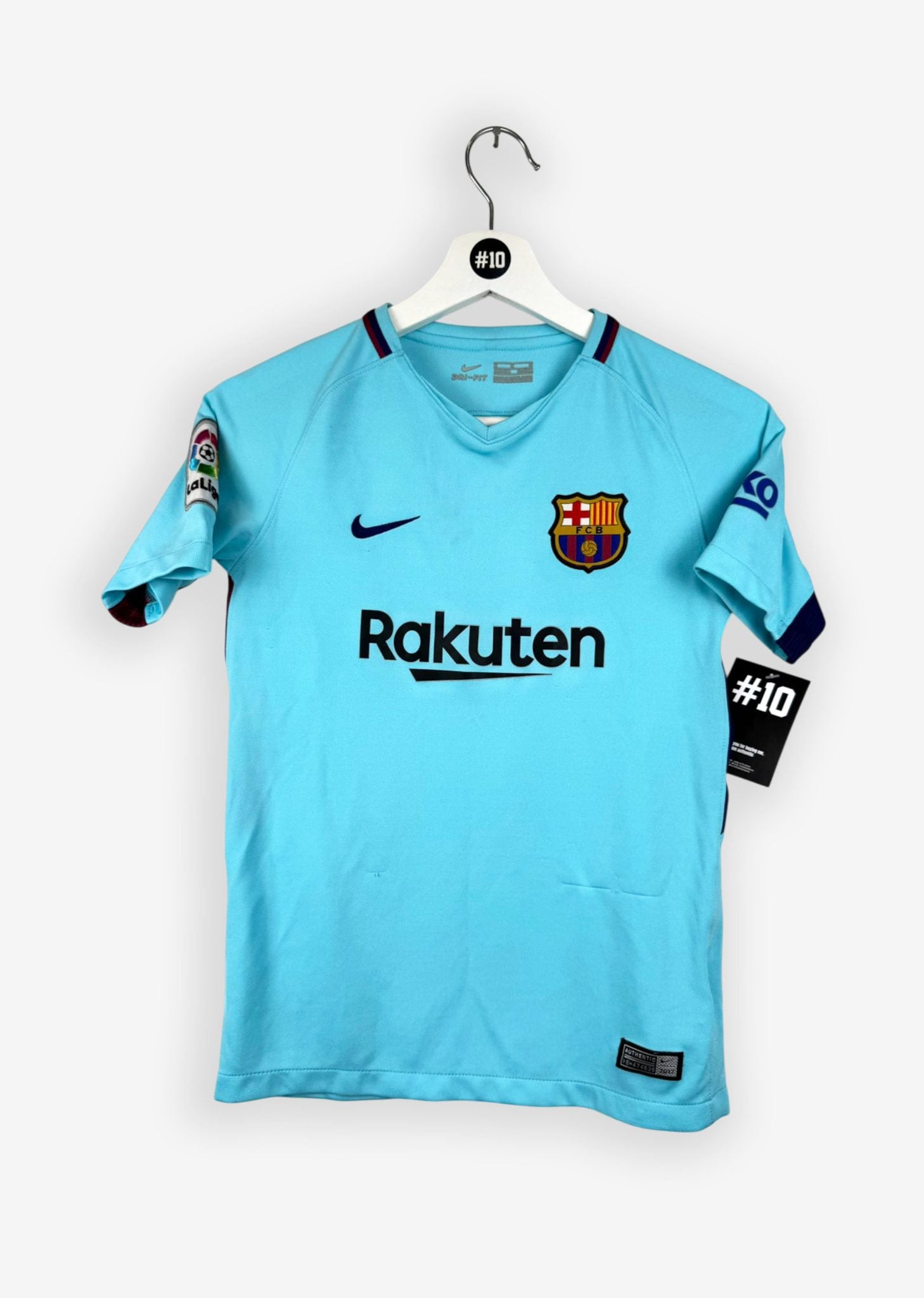 FC BARCELONA 2017/18 AWAY SHIRT - #10 MESSI (SIZE 140 KIDS)