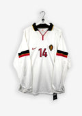 BELGIUM 1999/00 AWAY SHIRT - MATCHWORN/ISSUED #14 (SIZE XL)