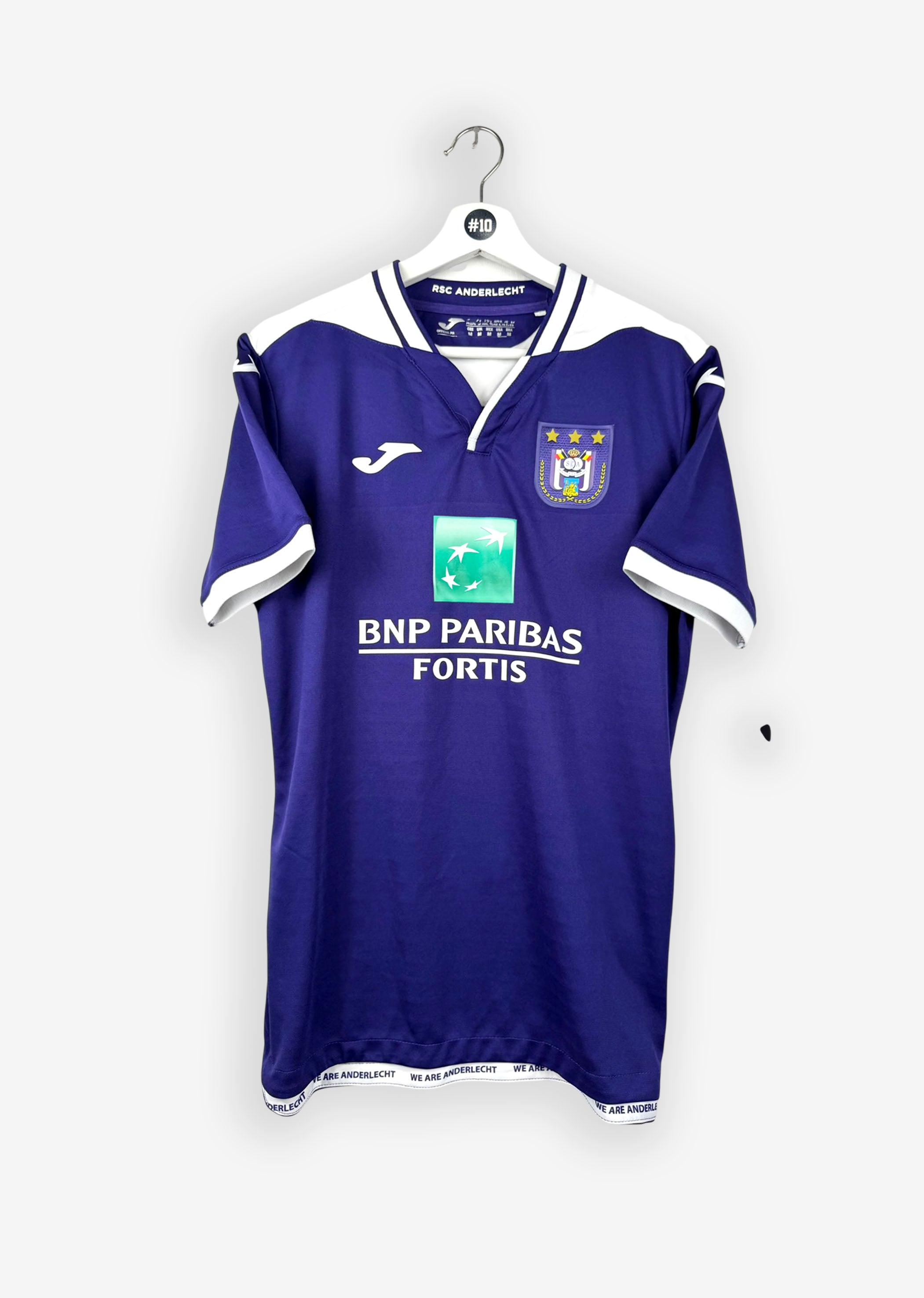RSC ANDERLECHT 2019/20 HOME SHIRT - #10 VLAP (SIZE M)
