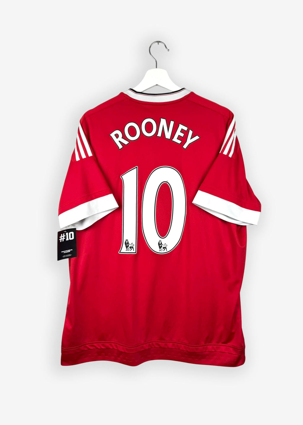 MANCHESTER UNITED 2015/16 HOME SHIRT - #10 ROONEY (SIZE XL)