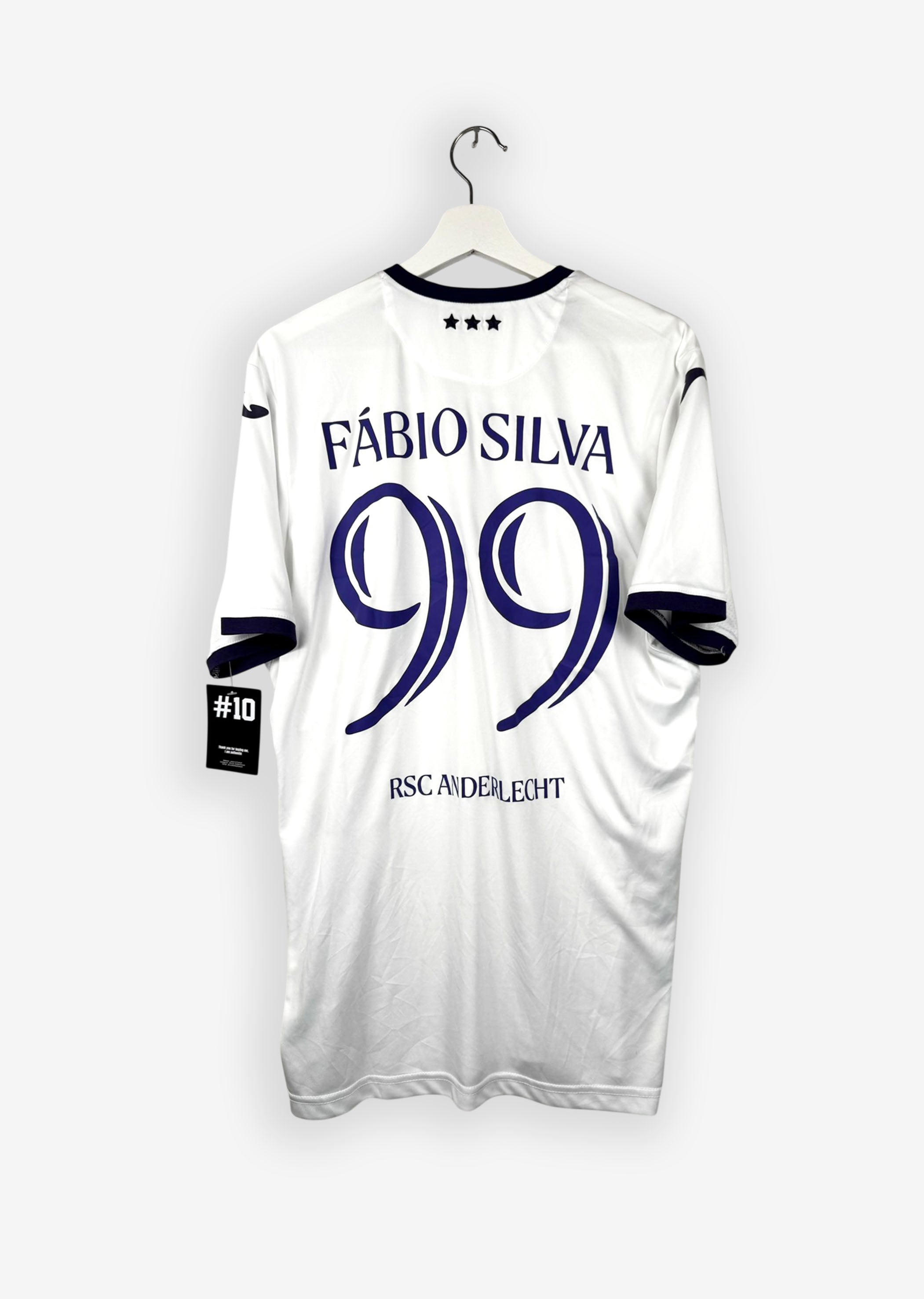 RSC ANDERLECHT 2022/23 AWAY SHIRT - #99 FABIO SILVA (SIZE XL)