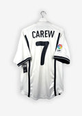 VALENCIA 2000/01 HOME SHIRT - #7 CAREW (SIZE M)