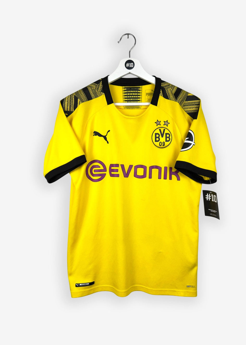 BORUSSIA DORTMUND 2019/20 HOME SHIRT - #17 HAALAND (SIZE S)