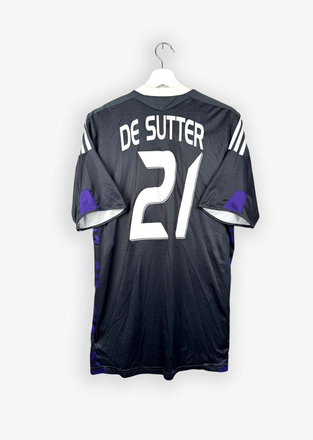 RSC ANDERLECHT 2009/10 AWAY SHIRT - #21 DE SUTTER (SIZE M)