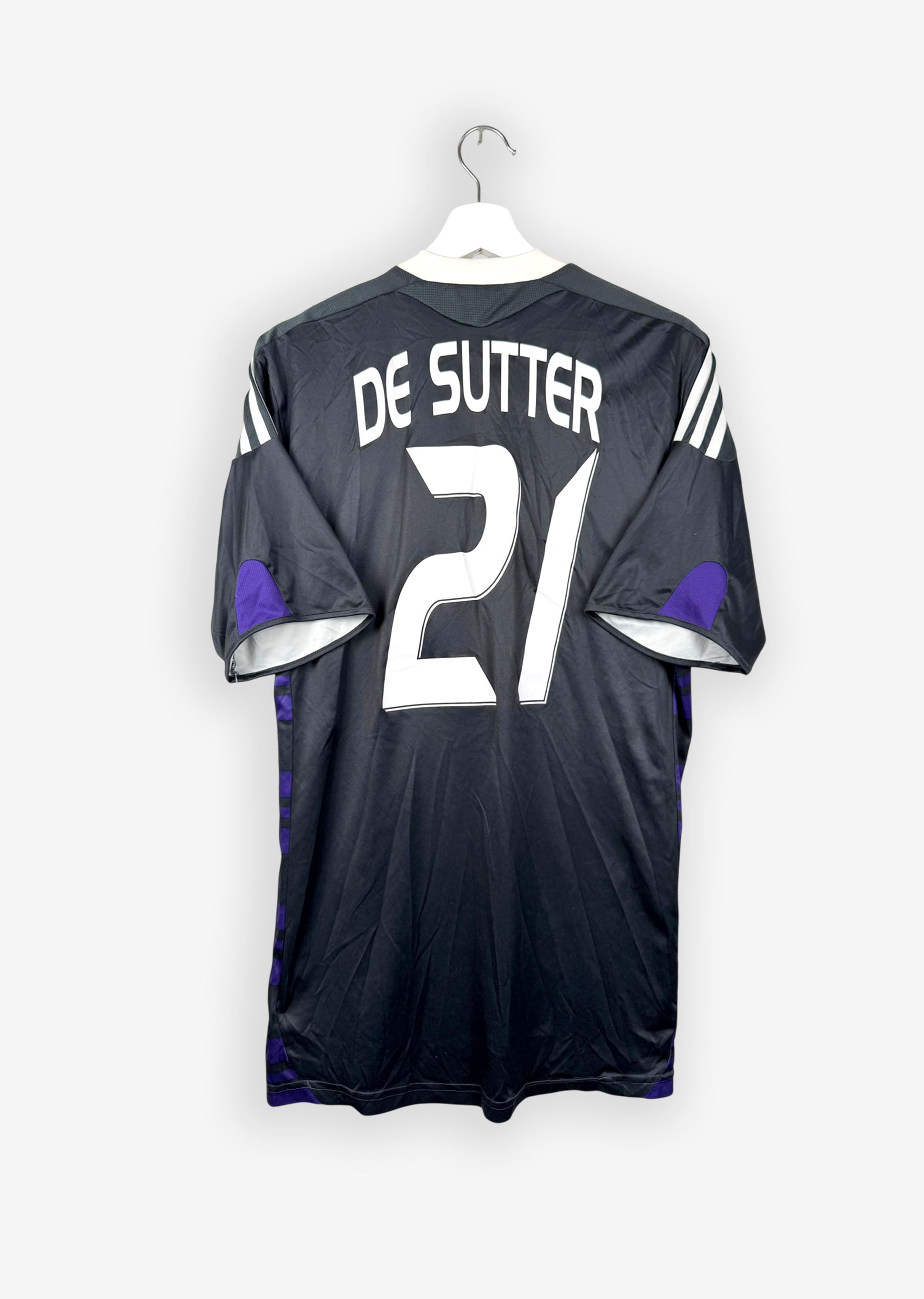 RSC ANDERLECHT 2009/10 AWAY SHIRT - #21 DE SUTTER (SIZE M)