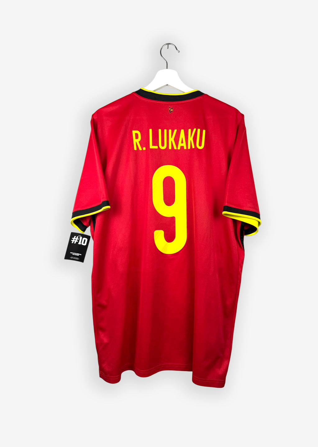 BELGIUM 2020/21 HOME SHIRT - #9 LUKAKU (SIZE XL)