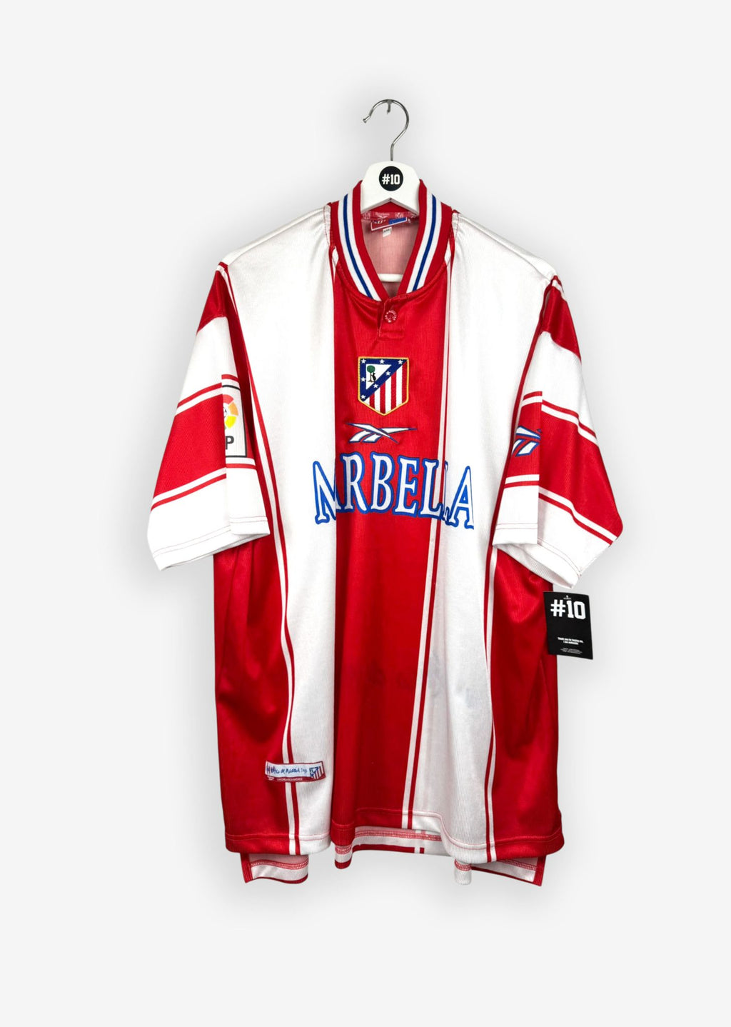 ATLETICO MADRID 1999/00 HOME SHIRT (SIZE XXL)