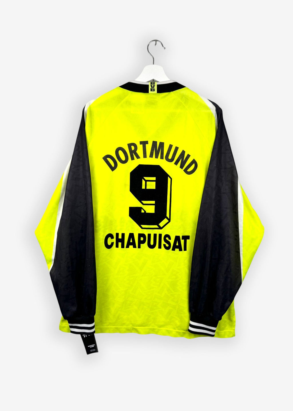 BORUSSIA DORTMUND 1995/96 HOME SHIRT - #9 CHAPUISAT (SIZE XXL)