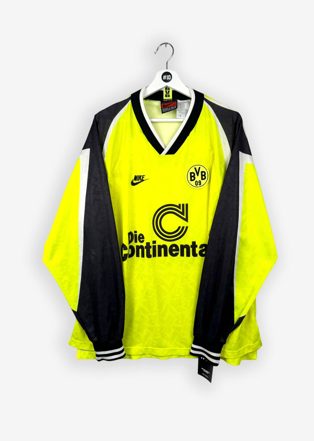 BORUSSIA DORTMUND 1995/96 HOME SHIRT - #9 CHAPUISAT (SIZE XXL)