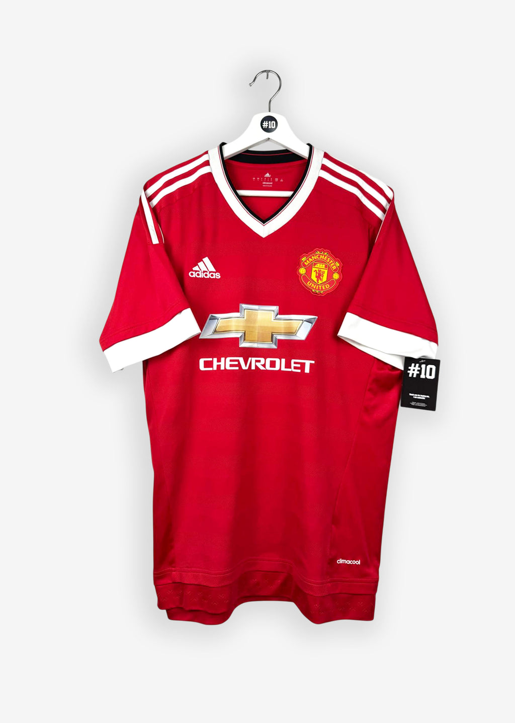 MANCHESTER UNITED 2015/16 HOME SHIRT - #10 ROONEY (SIZE L)