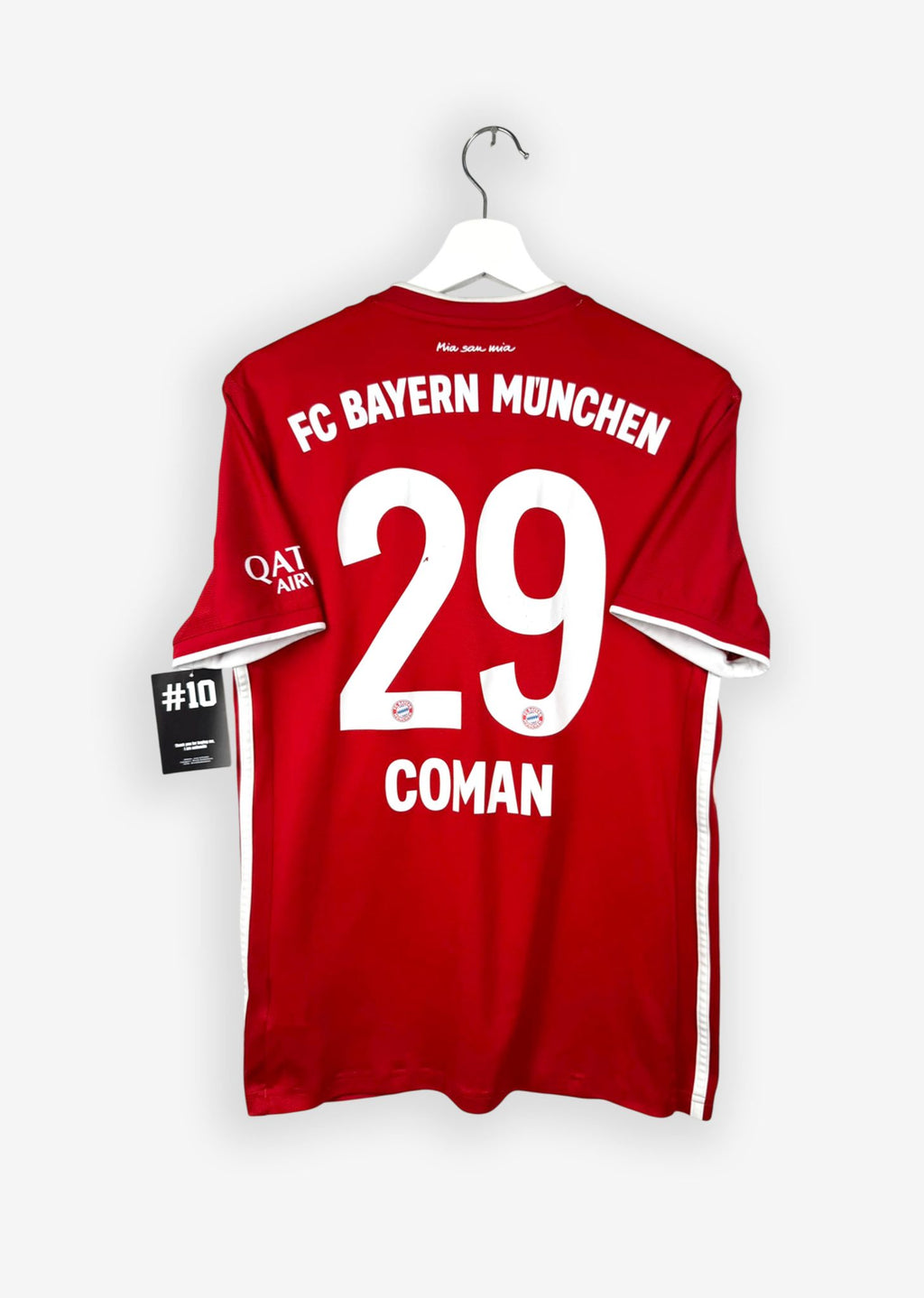 FC BAYERN MUNICH 2020/21 HOME SHIRT - #29 COMAN (SIZE S)