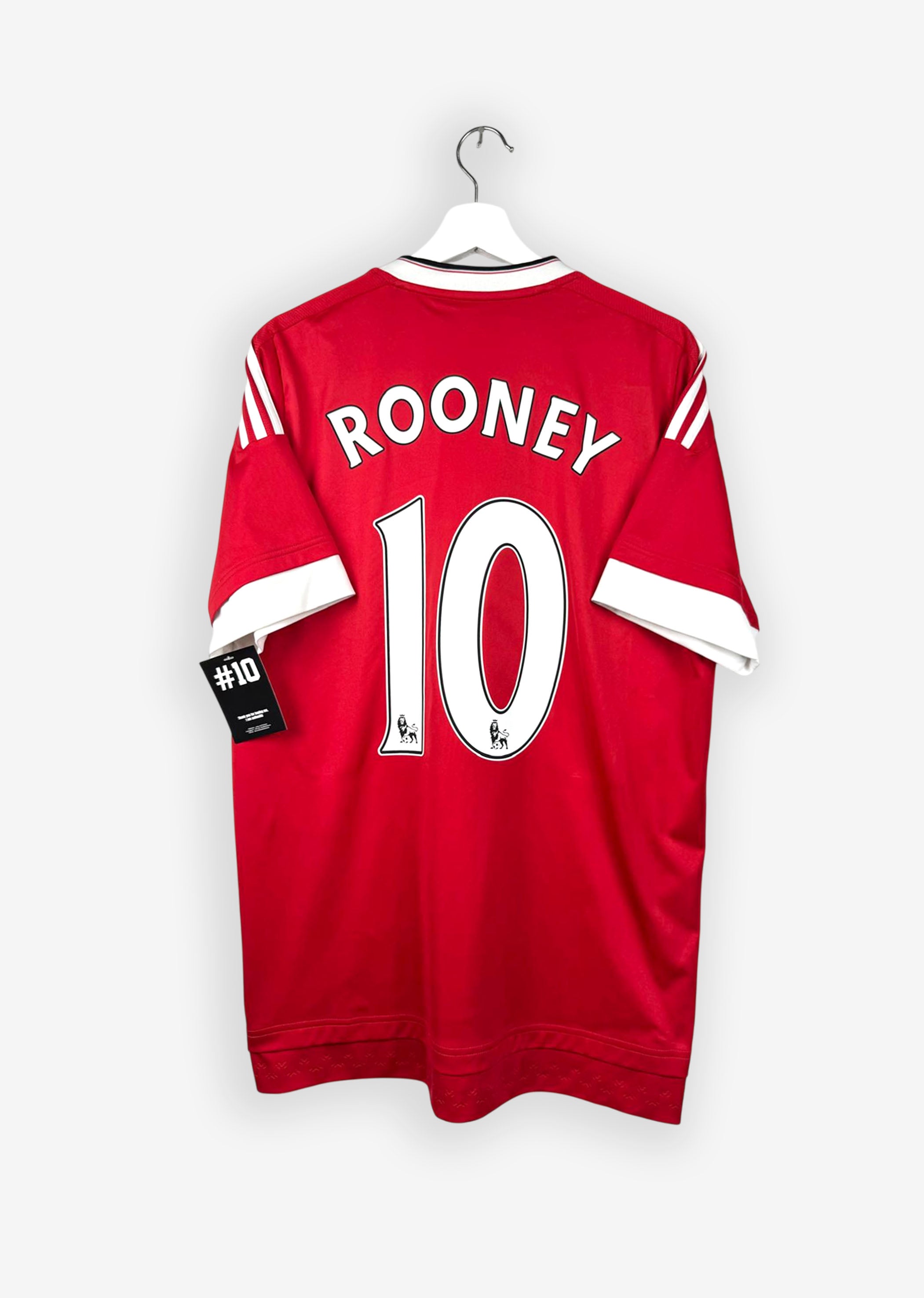 MANCHESTER UNITED 2015/16 HOME SHIRT - #10 ROONEY (SIZE L)