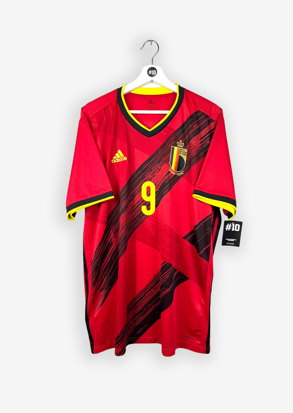 BELGIUM 2020/21 HOME SHIRT - #9 LUKAKU (SIZE XL)