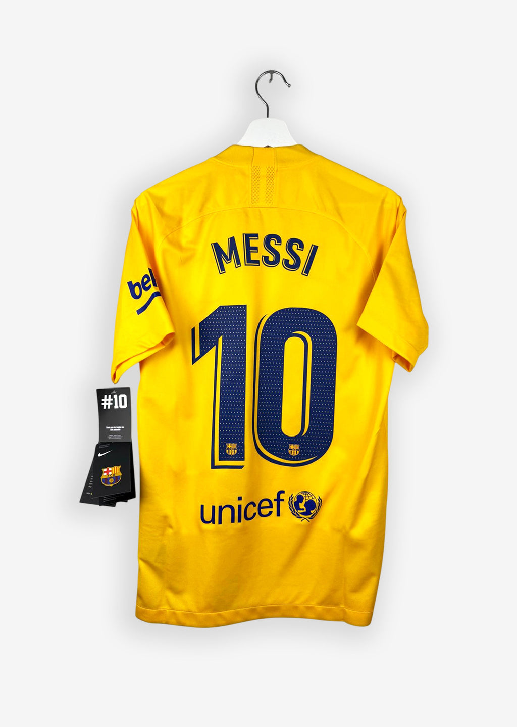 FC BARCELONA 2019/22 FOURTH SHIRT - #10 MESSI (SIZE S) NWT