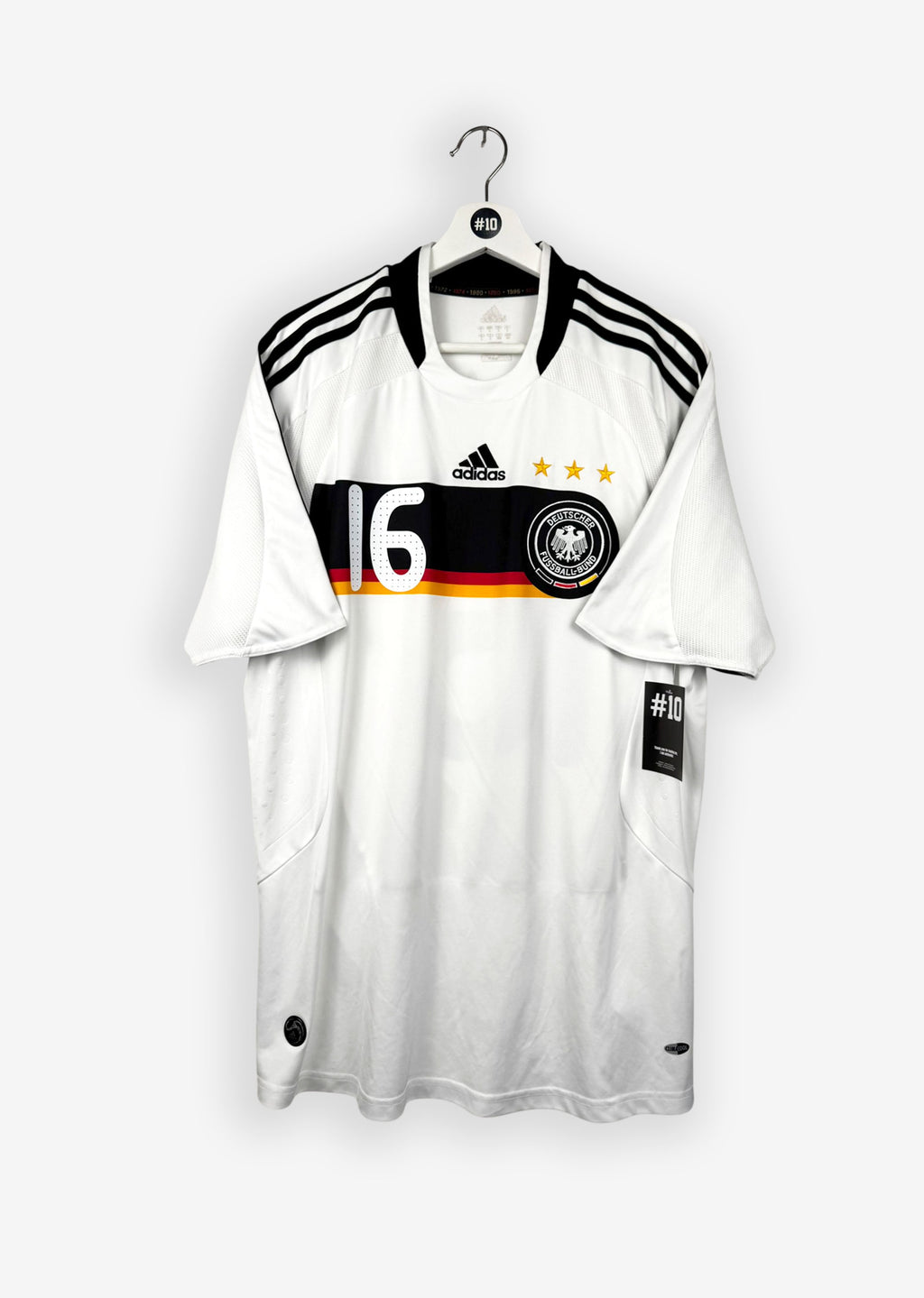GERMANY 2008/09 HOME SHIRT - #16 LAHM (SIZE L)