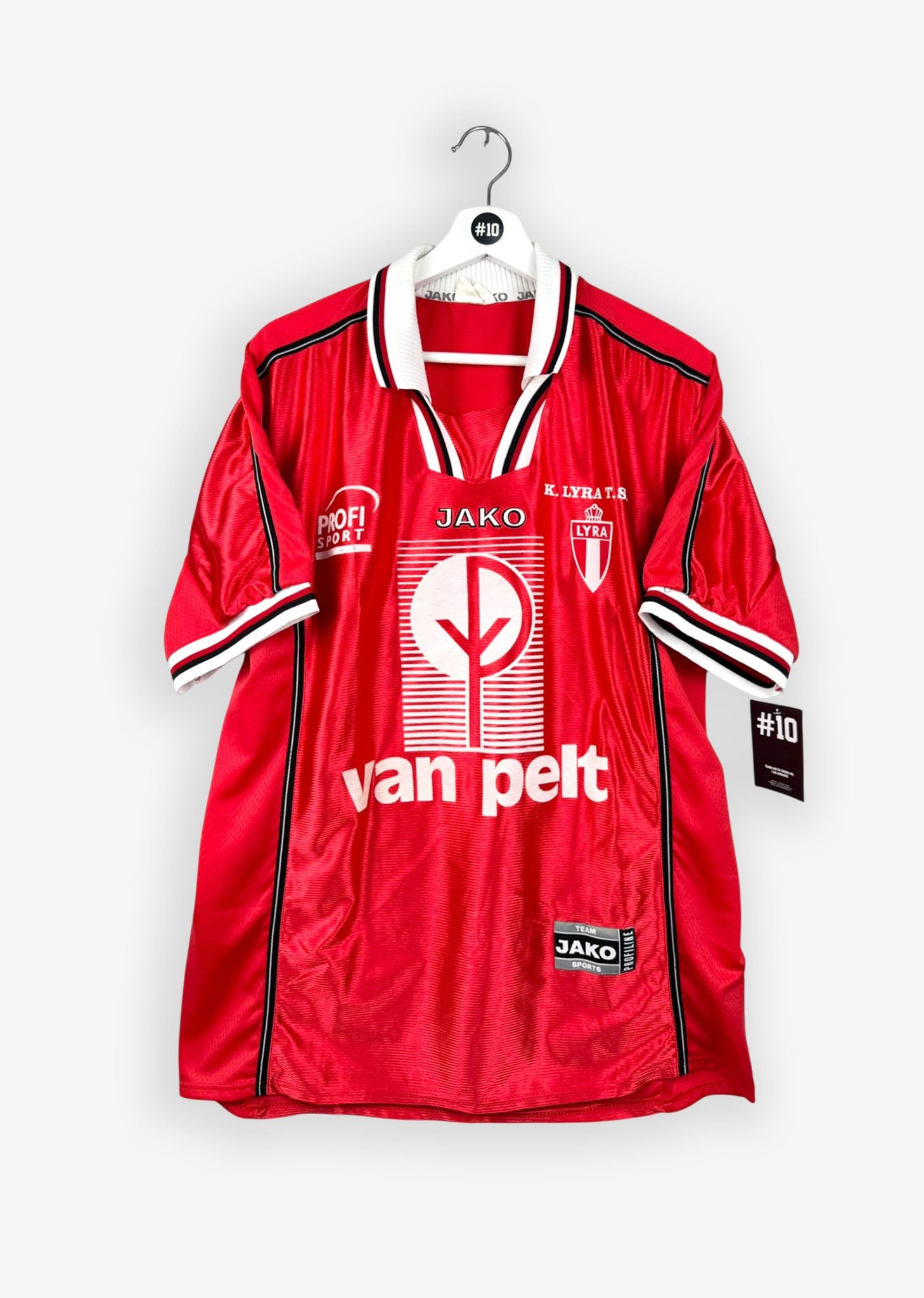 K. LYRA 2000/05 HOME SHIRT - MATCHWORN/ISSUED #19 (SIZE M/L)